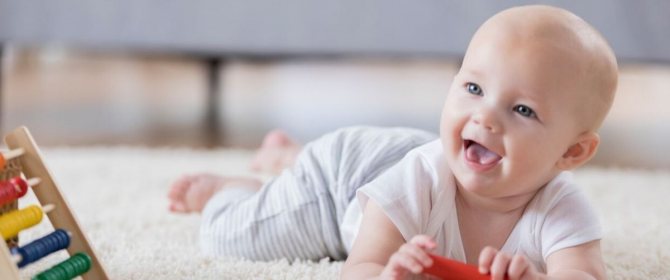 What can a child do at six months?