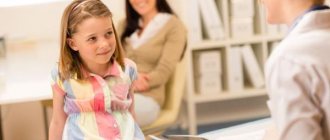 Girl at the doctor