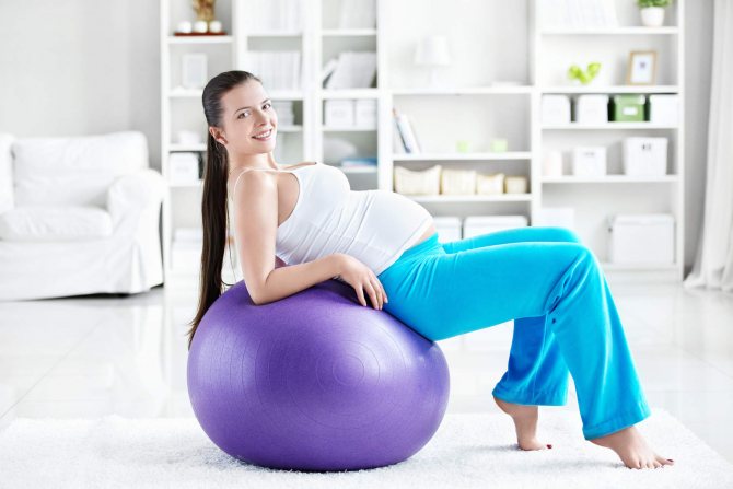 фитнес мяч для беременных