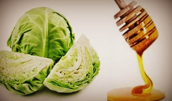 Cabbage leaf with honey for lactostasis