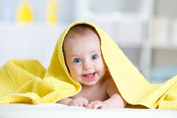 ребенок после ванной