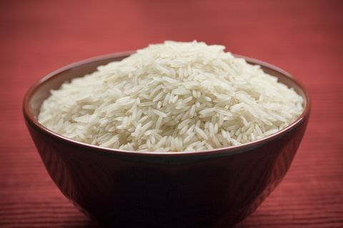 rice in a plate