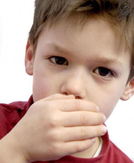 a child has a strong cough at night until vomiting